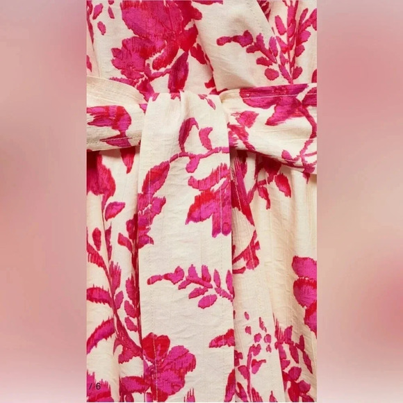 Mango Floral-print wrap midi dress liberty floral plus size - Picture 5 of 12